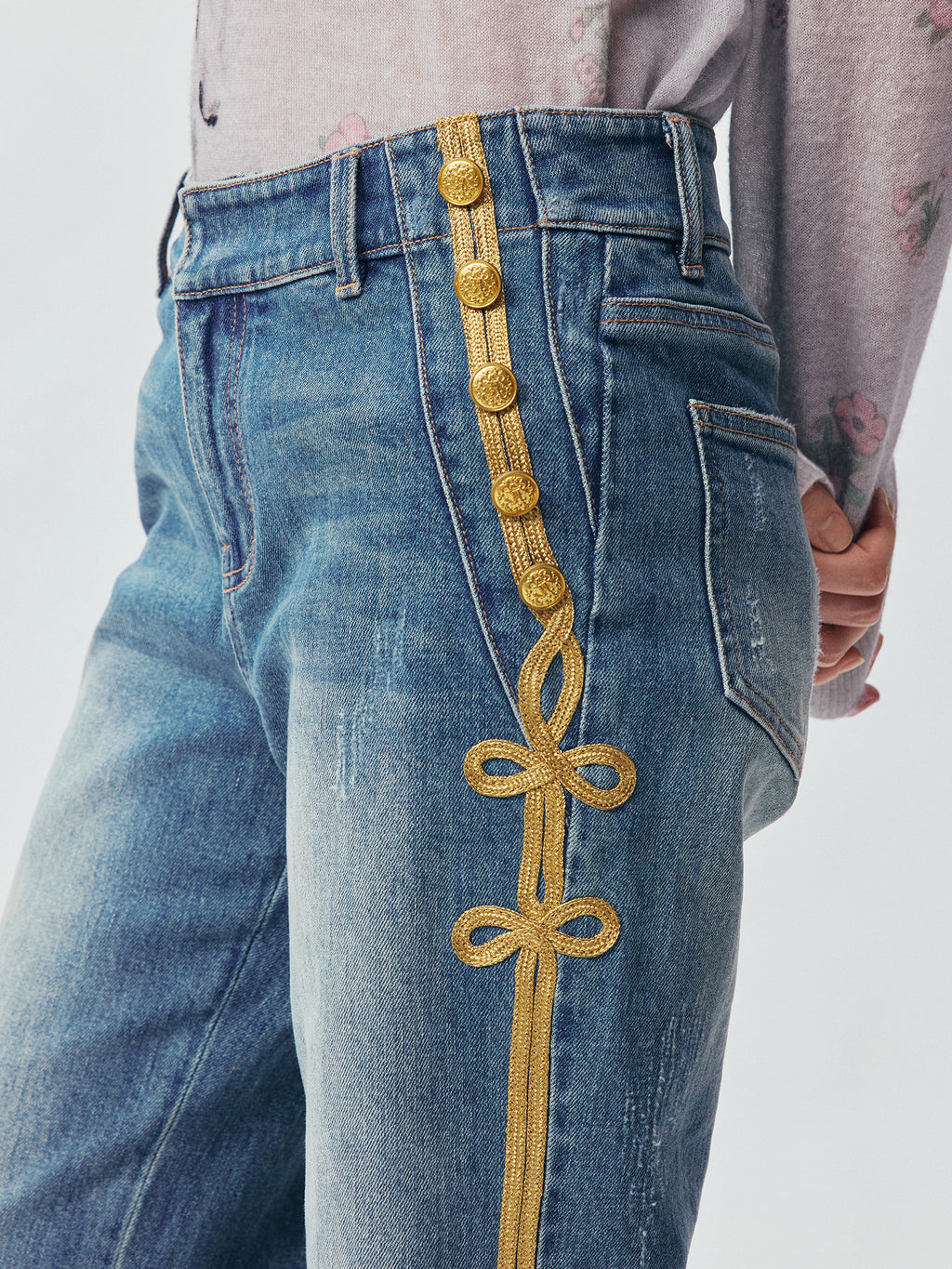 Office Gold Braid Jeans