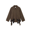 Bow Hem Balmacaan Coat