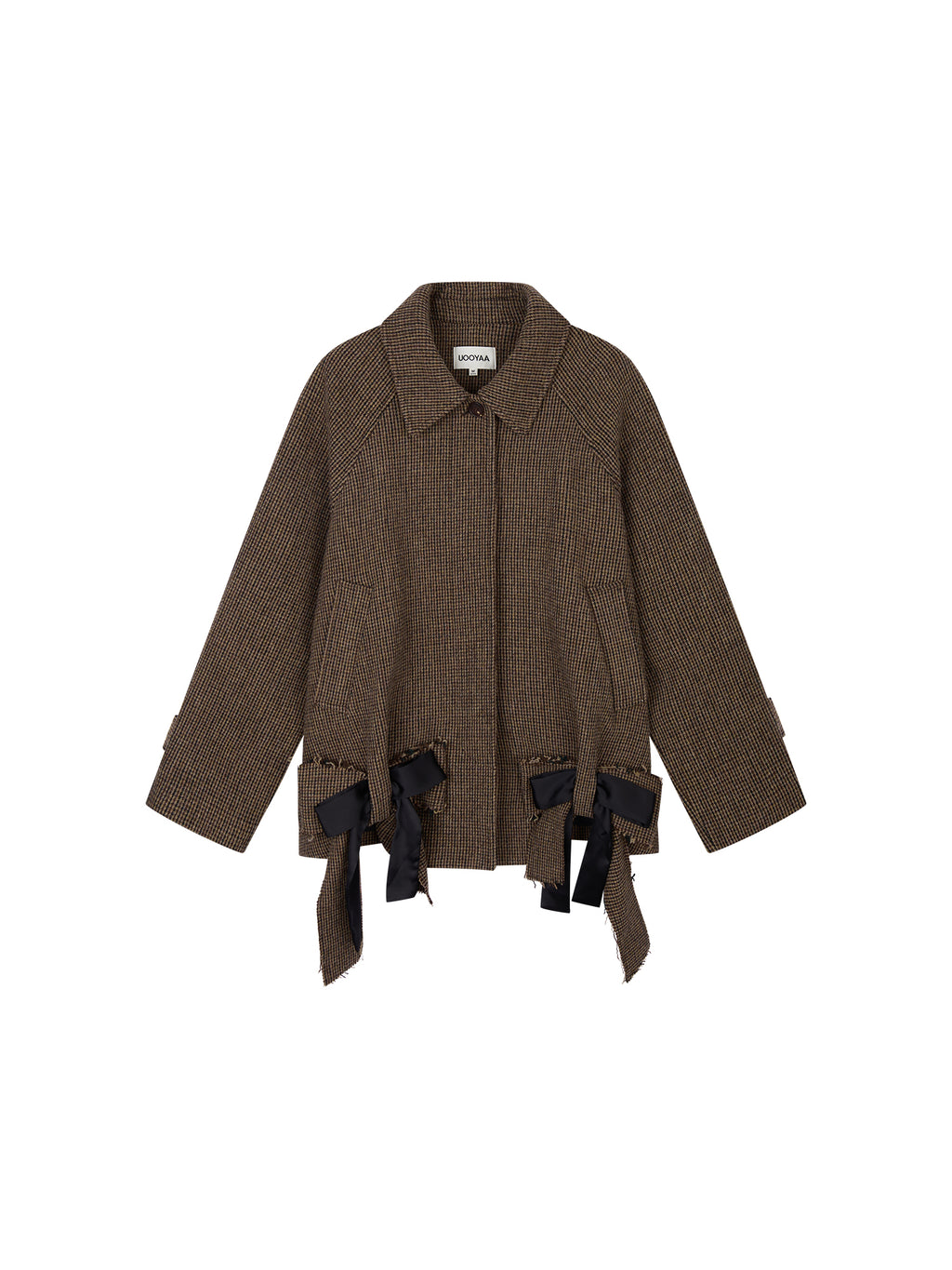 Bow Hem Balmacaan Coat