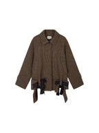 Bow Hem Balmacaan Coat