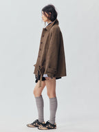 Bow Hem Balmacaan Coat
