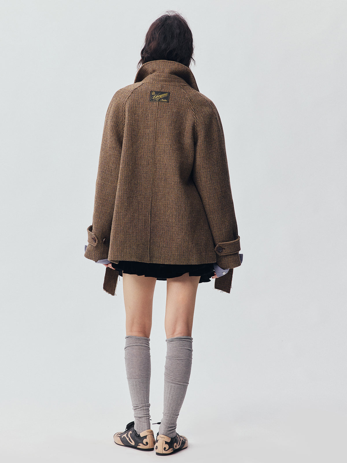 Bow Hem Balmacaan Coat
