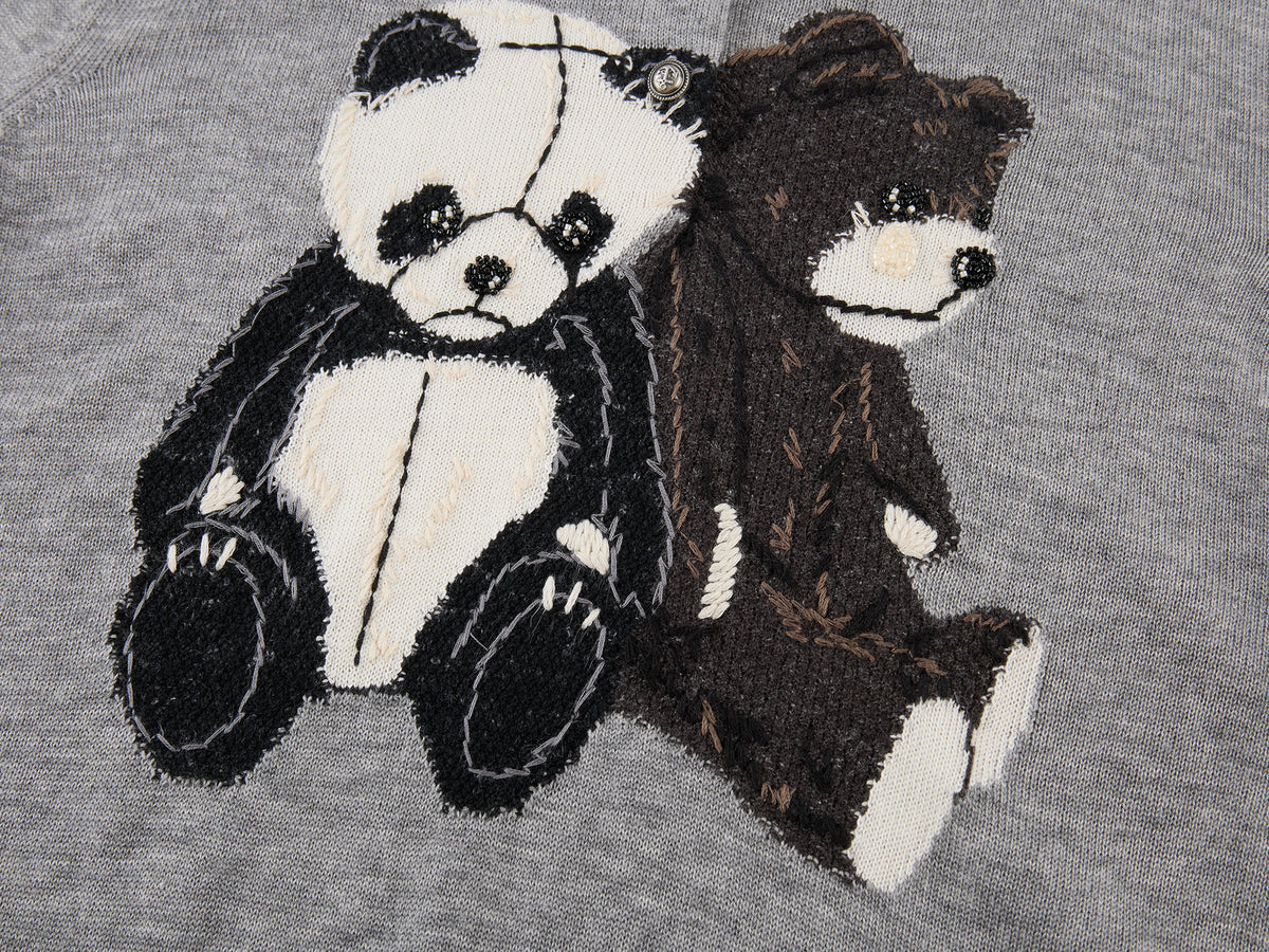 Petty Teddy Beaded Embroidered Polo Jumper