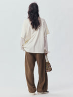 Petty Teddy Beaded Faux-Layer Sweatshirt