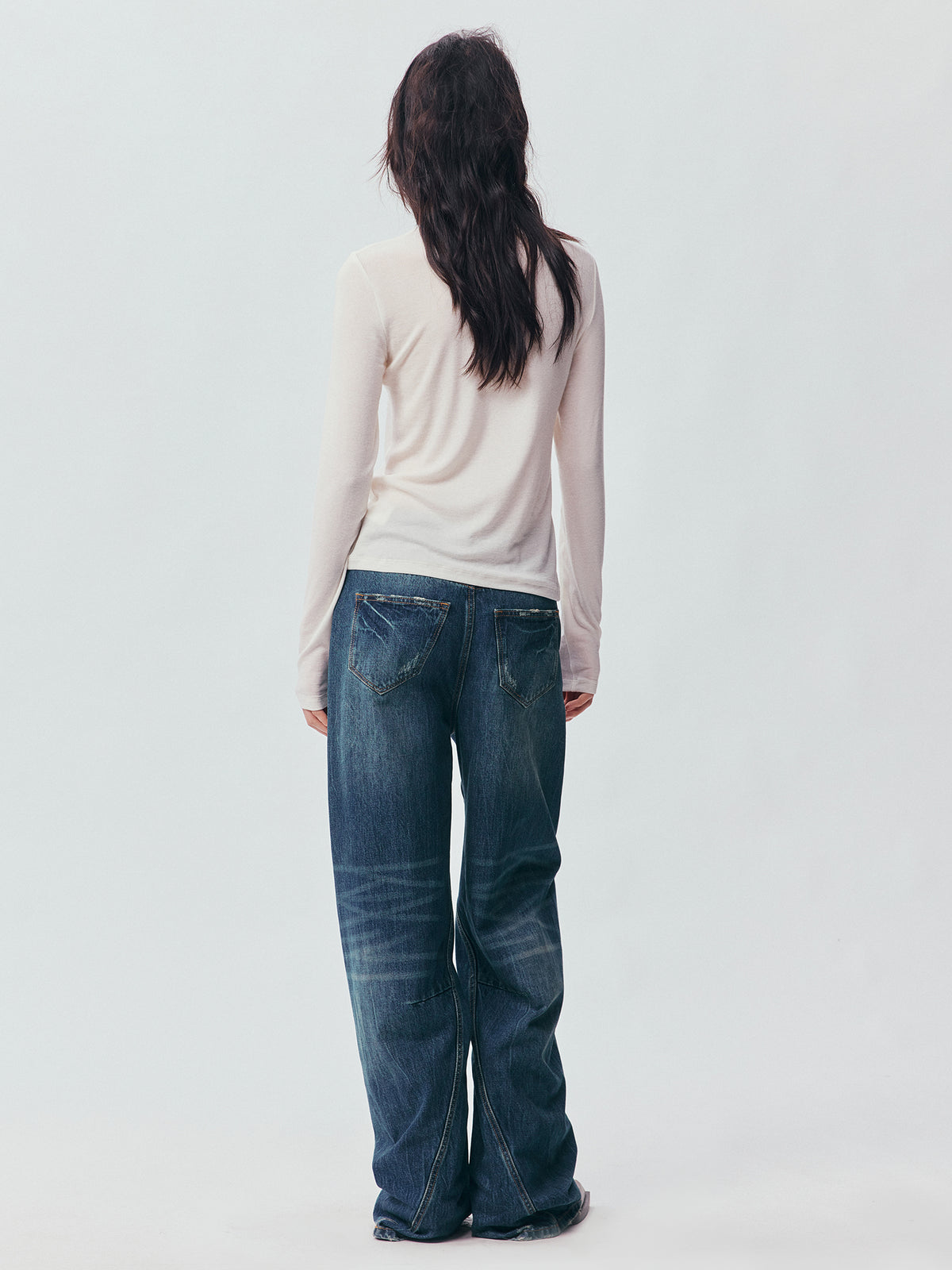 Petty Teddy Embroidered Mock Neck Top