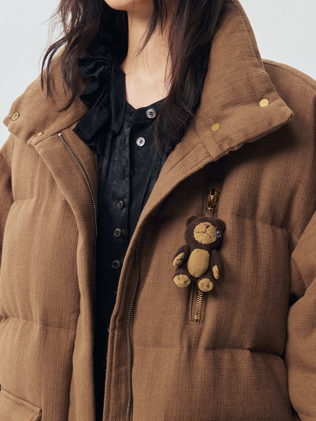 Petty Teddy Textured Down Jacket
