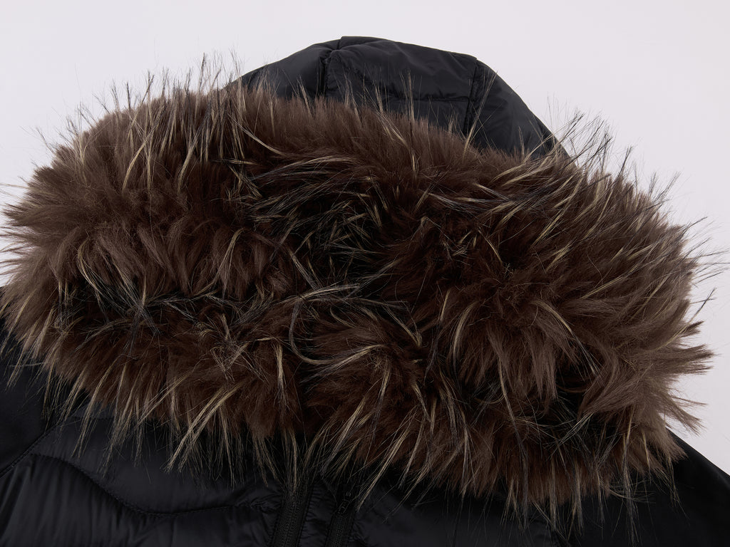 Fur Collar Quilted Down Jacket