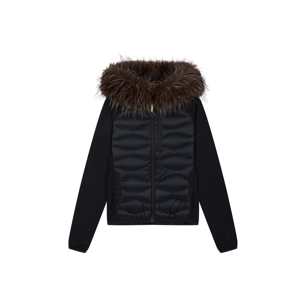 Fur Collar Quilted Down Jacket
