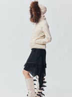 Fur Collar Quilted Down Jacket