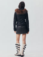Fur Collar Quilted Down Jacket