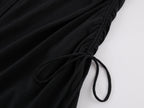 Drawstring Shirt Dress