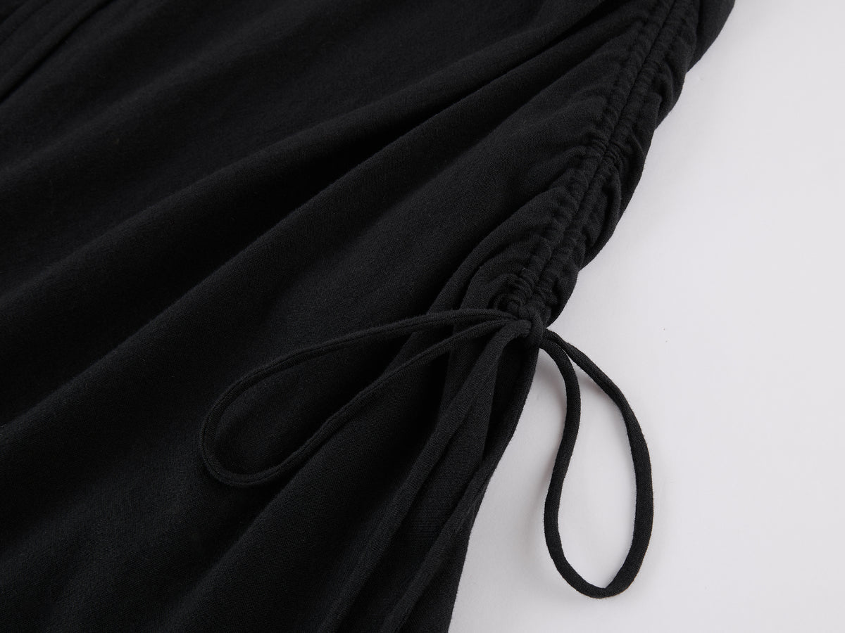 Drawstring Shirt Dress