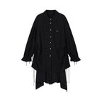 Drawstring Shirt Dress