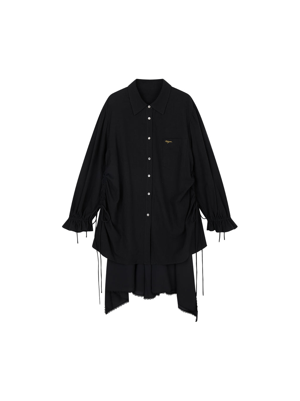 Drawstring Shirt Dress