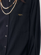 Drawstring Shirt Dress