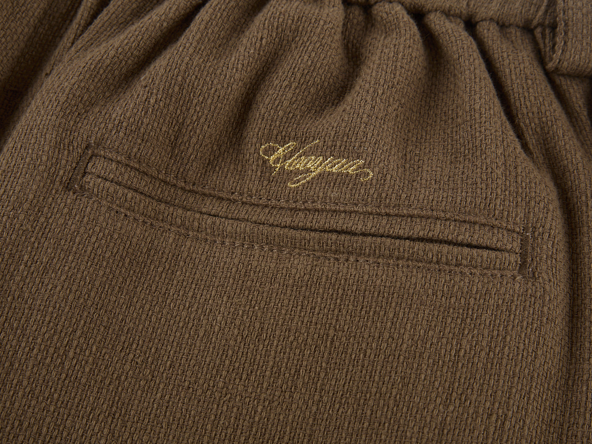 Vintage Textured Military Trousers