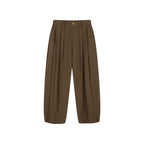 Vintage Textured Military Trousers