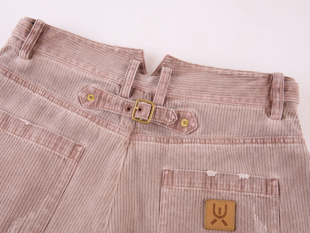 Vintage Washed Military Button Trousers