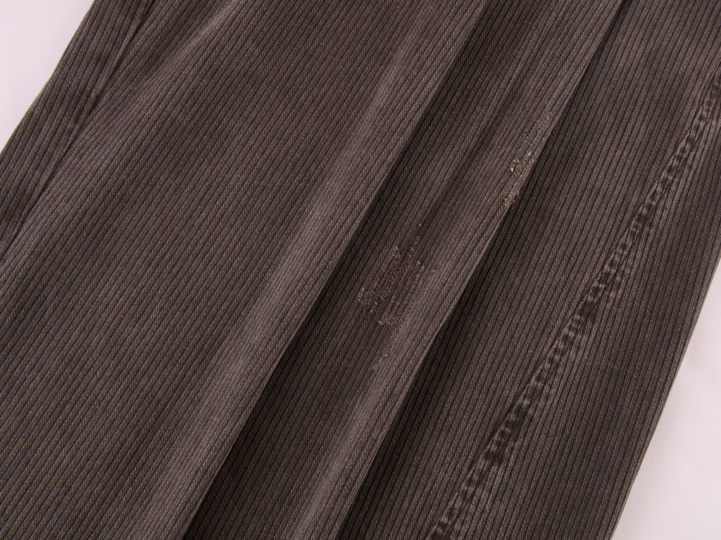 Vintage Washed Military Button Trousers