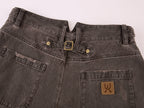 Vintage Washed Military Button Trousers