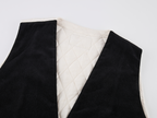 Vintage Washed Velveteen Puffer Vest