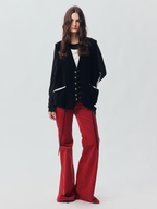 Vintage Washed Velveteen Puffer Vest