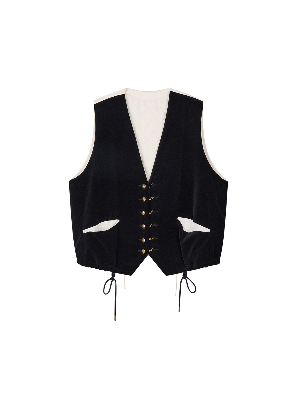 Vintage Washed Velveteen Puffer Vest