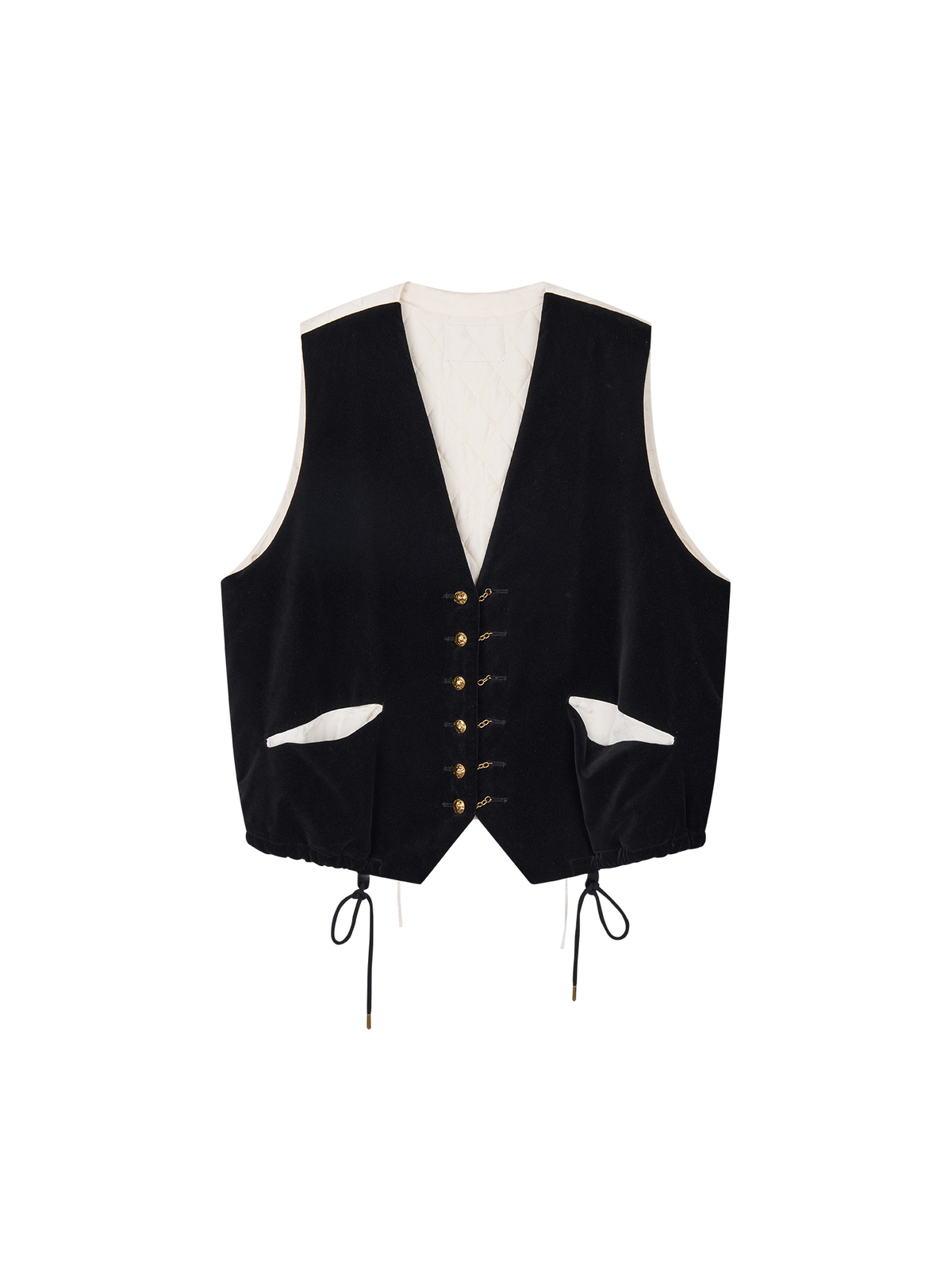 Vintage Washed Velveteen Puffer Vest