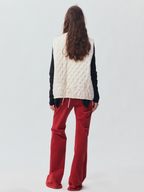 Vintage Washed Velveteen Puffer Vest