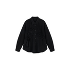 Relaxed Floral-Appliqué Wool Shirt