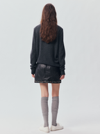 Vintage Heart-Lace Embroidered Sweater