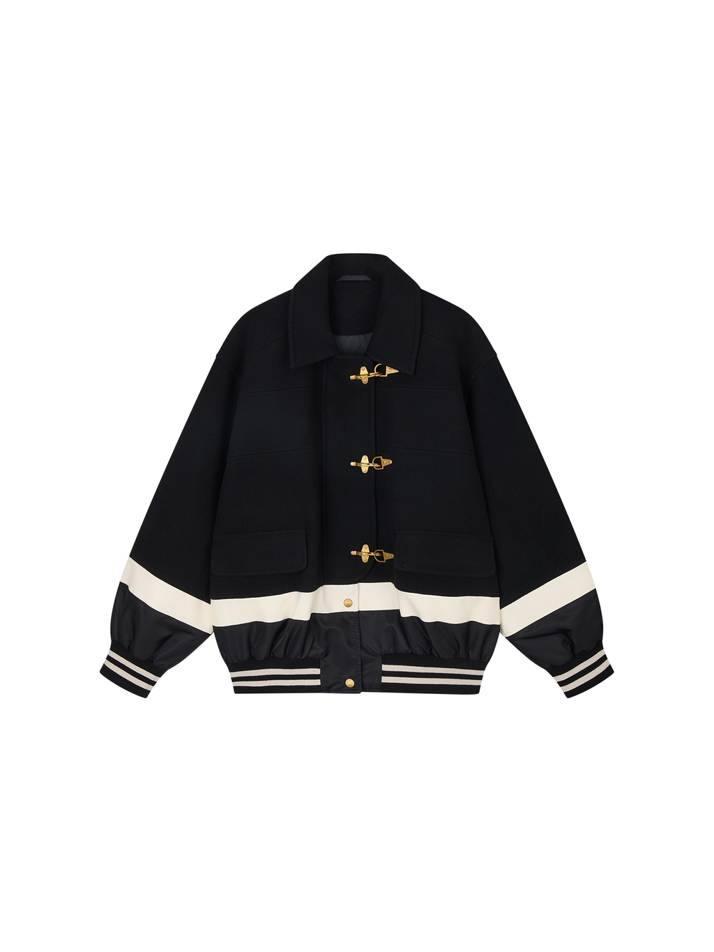 Layered Firefighter Bomber Jacket