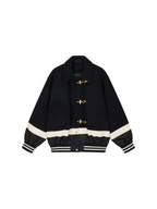 Layered Firefighter Bomber Jacket