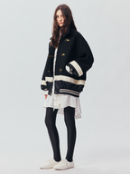 Layered Firefighter Bomber Jacket