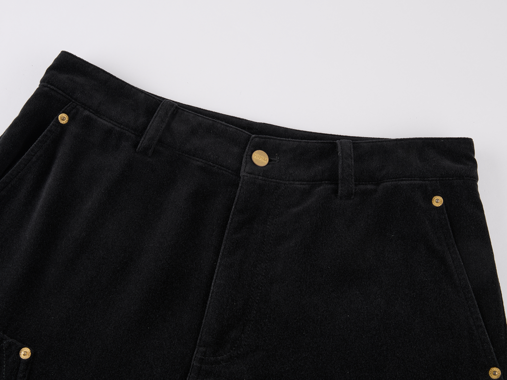 Quilted Cropped Logger Pants