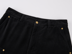 Quilted Cropped Logger Pants