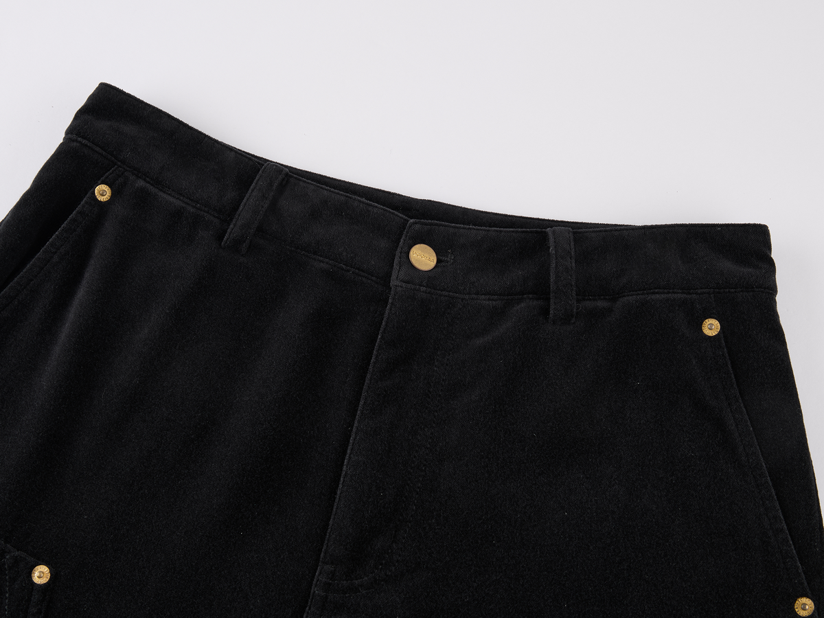 Quilted Cropped Logger Pants