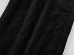Quilted Cropped Logger Pants