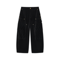 Quilted Cropped Logger Pants