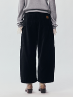 Quilted Cropped Logger Pants
