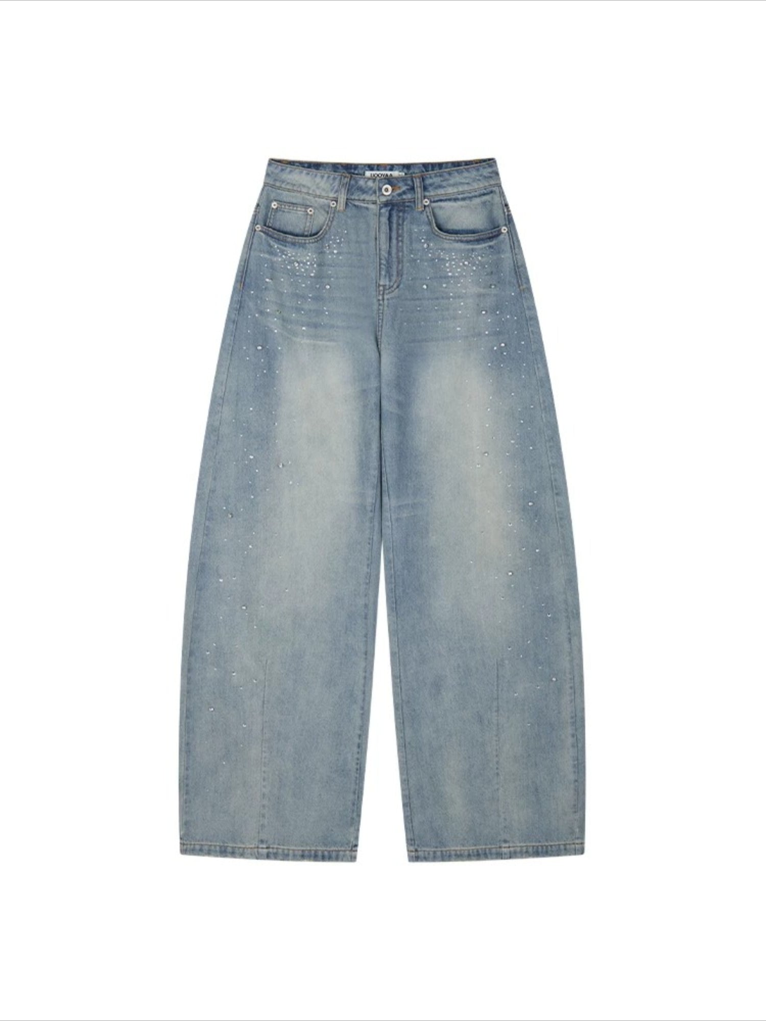 "Earth Girl" Retro Diamond Washed Jeans