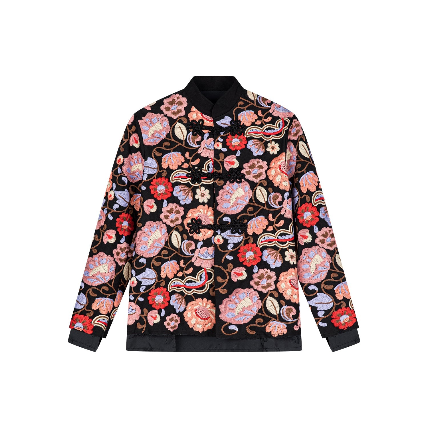 Floral Chinese button knot jacket