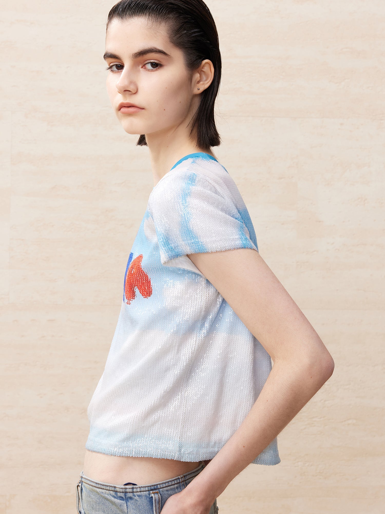 Uooyaa beaded balloon t-shirt