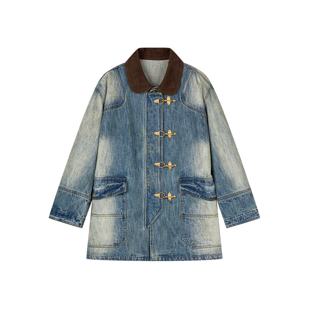 Uooyaa club washed denim jacket