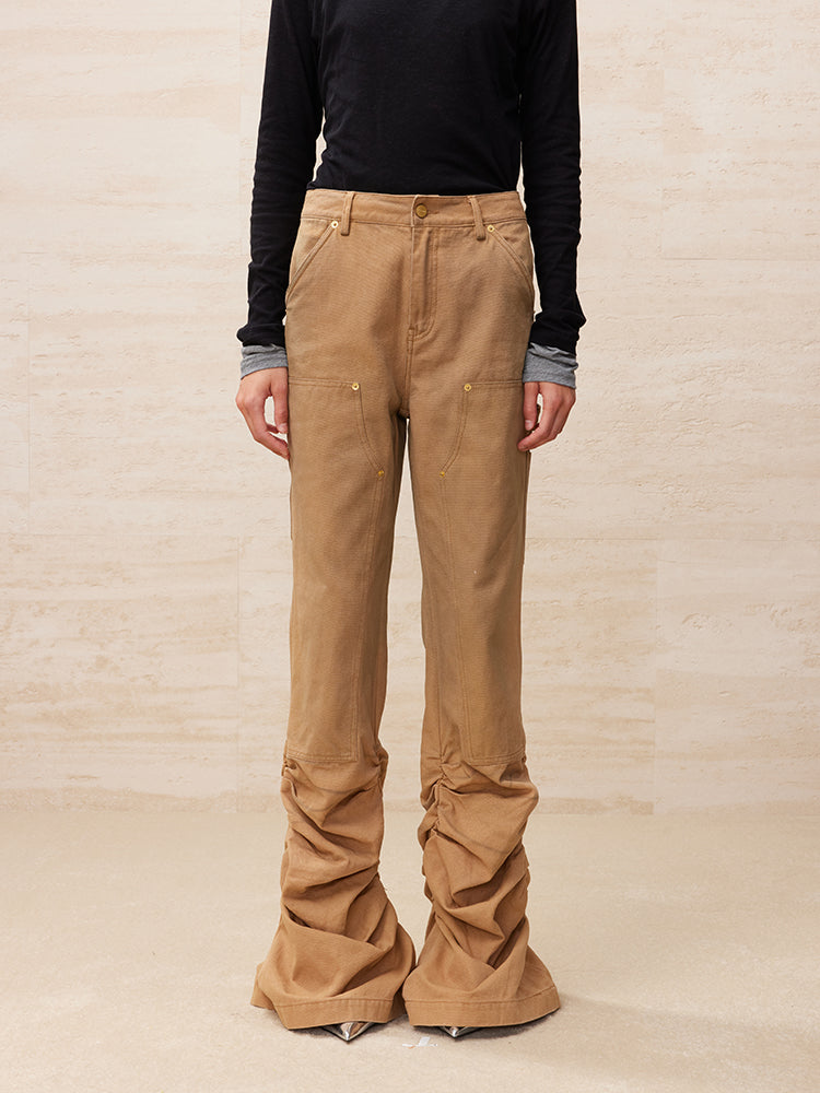 Youth and truth draped flared jeans