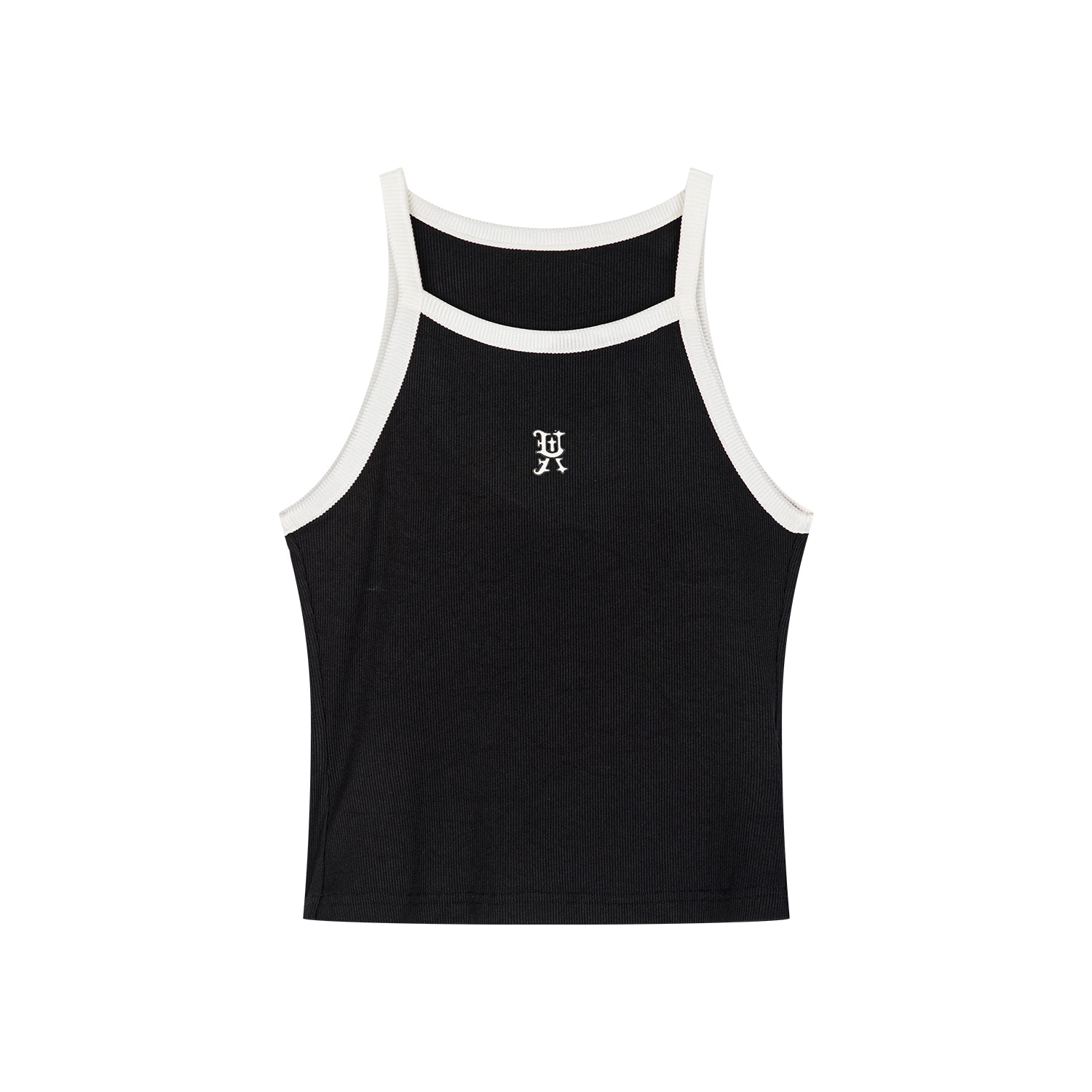Logo black tank top