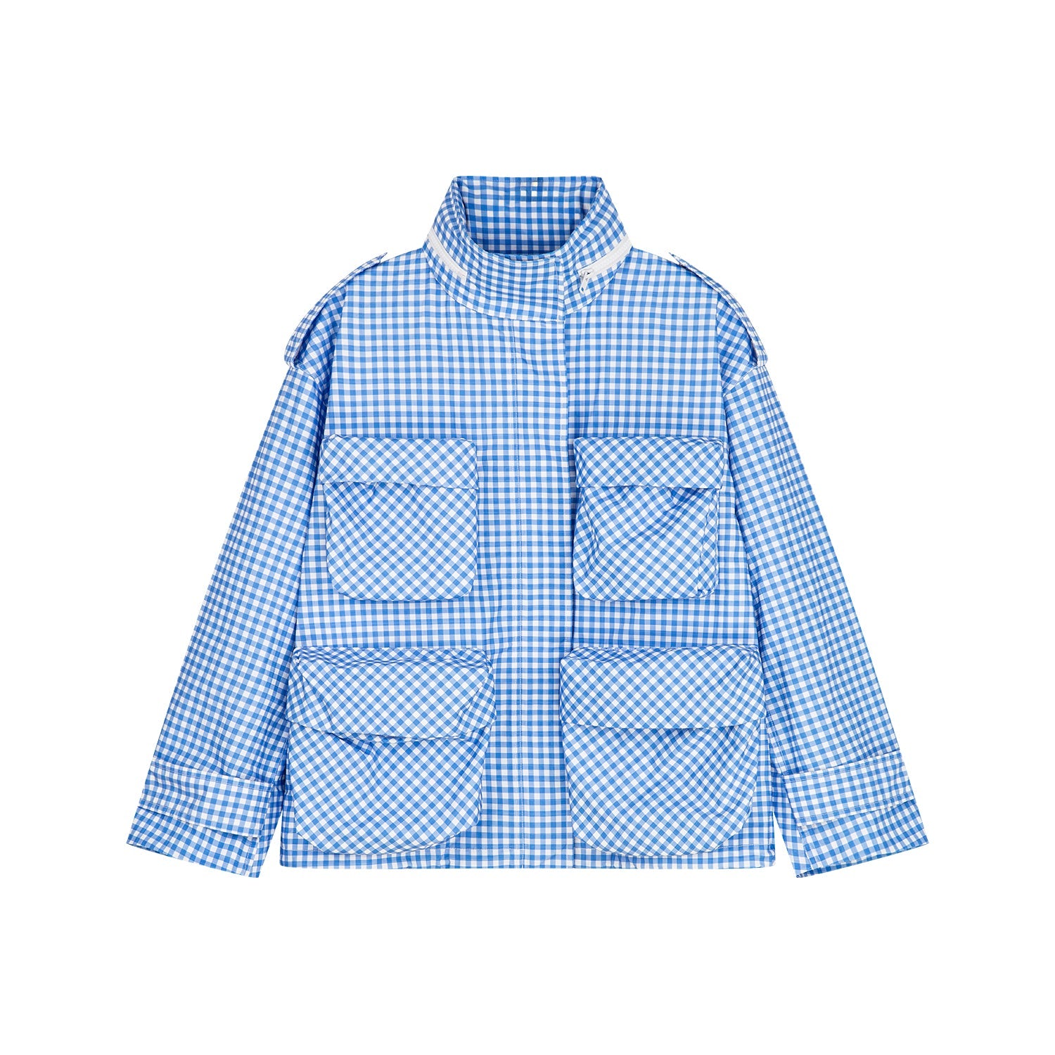 Vichy plaid field jacket