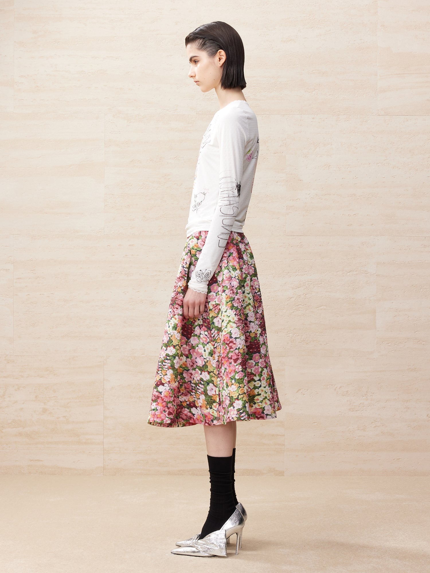 Childlike drawing long sleeved shirt